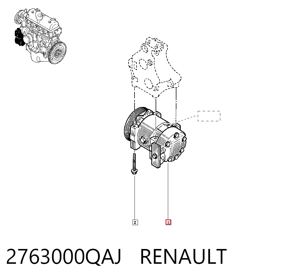Компресор холодоагенту на Renault Clio II SB0
