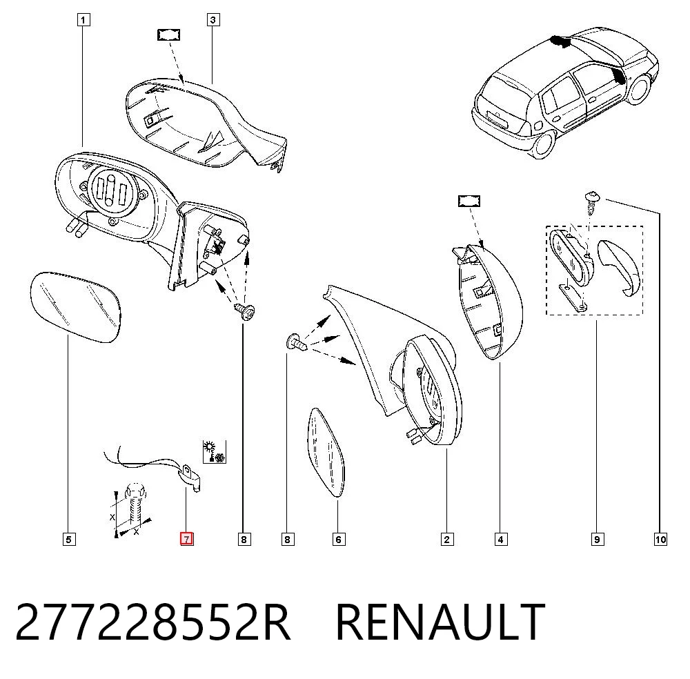 277228552R Renault (RVI) Датчик температури навколишнього середовища