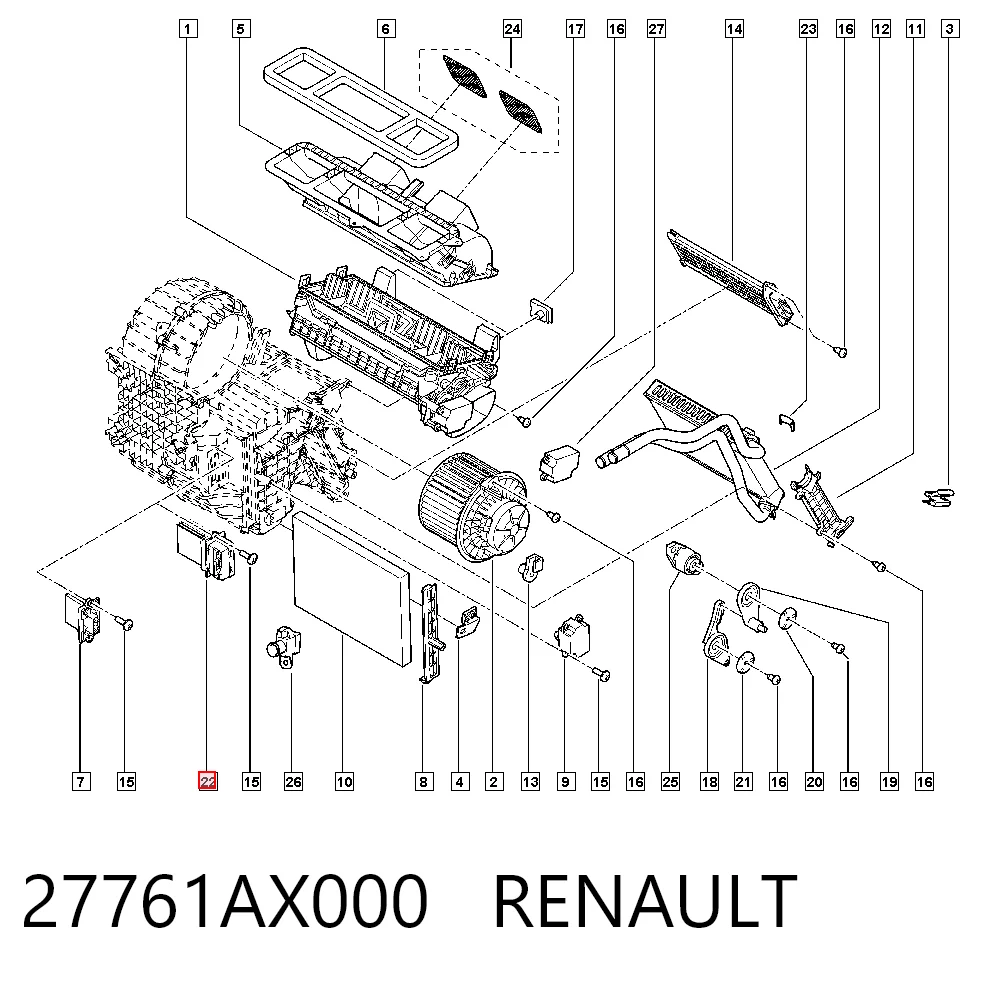 Резистор обігрівача VALEO 27761ED000 ціна, від 42.37 USD