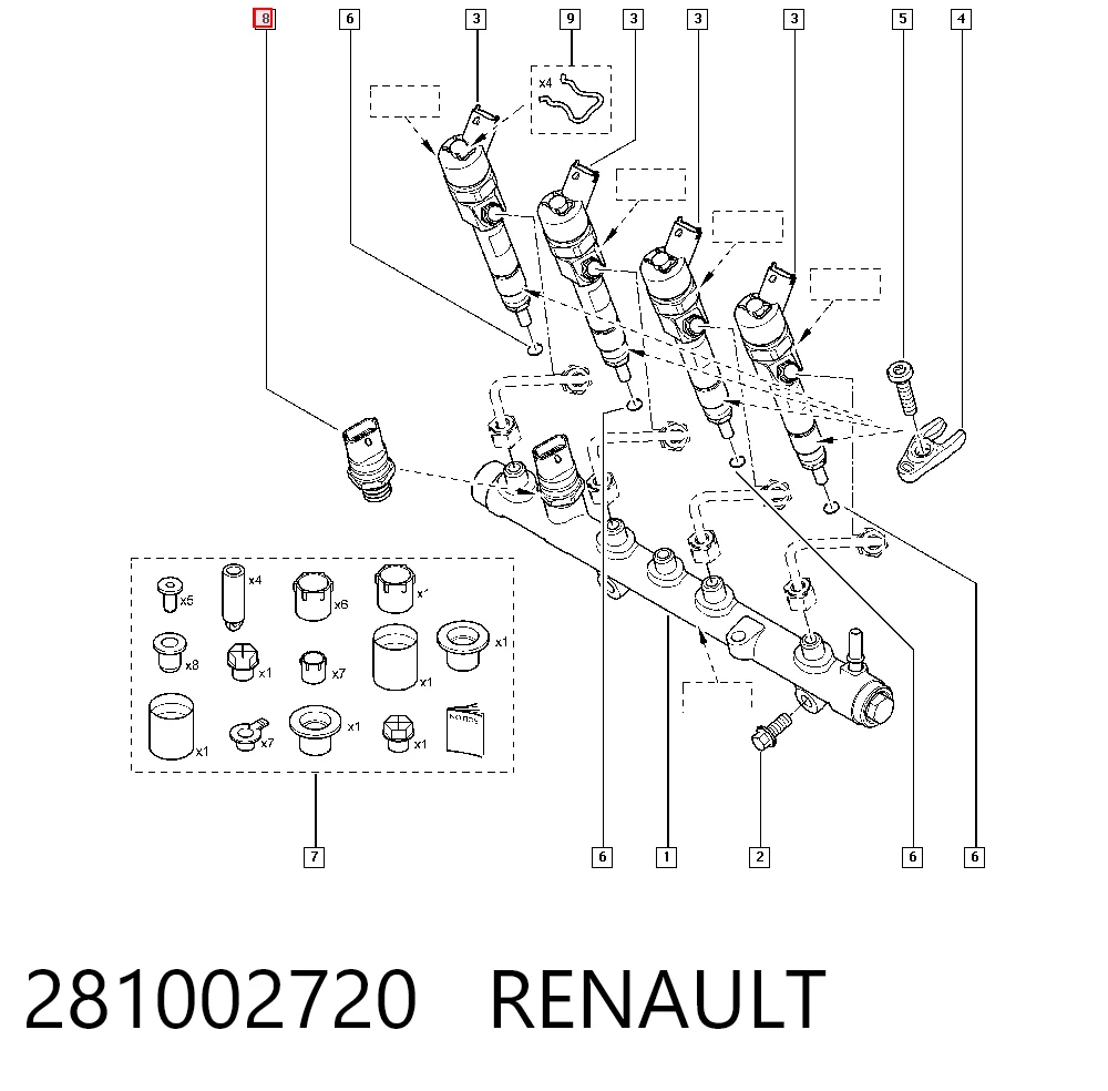 281002720 Renault (RVI) Регулятор тиску палива