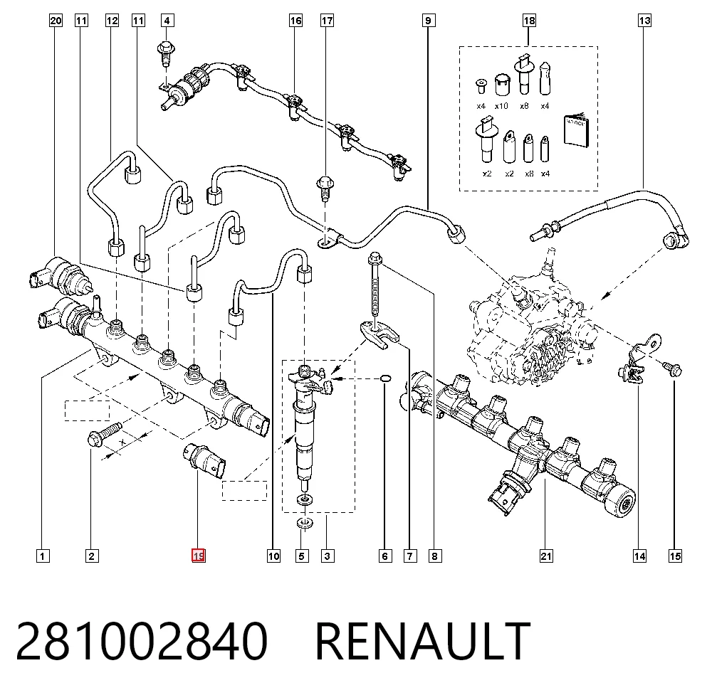  Датчик тиску палива Nissan Qashqai 1
