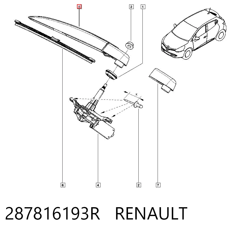 Важіль-поводок склоочисника заднього скла Magneti Marelli WRQ0282 ціна, від 10.55 USD