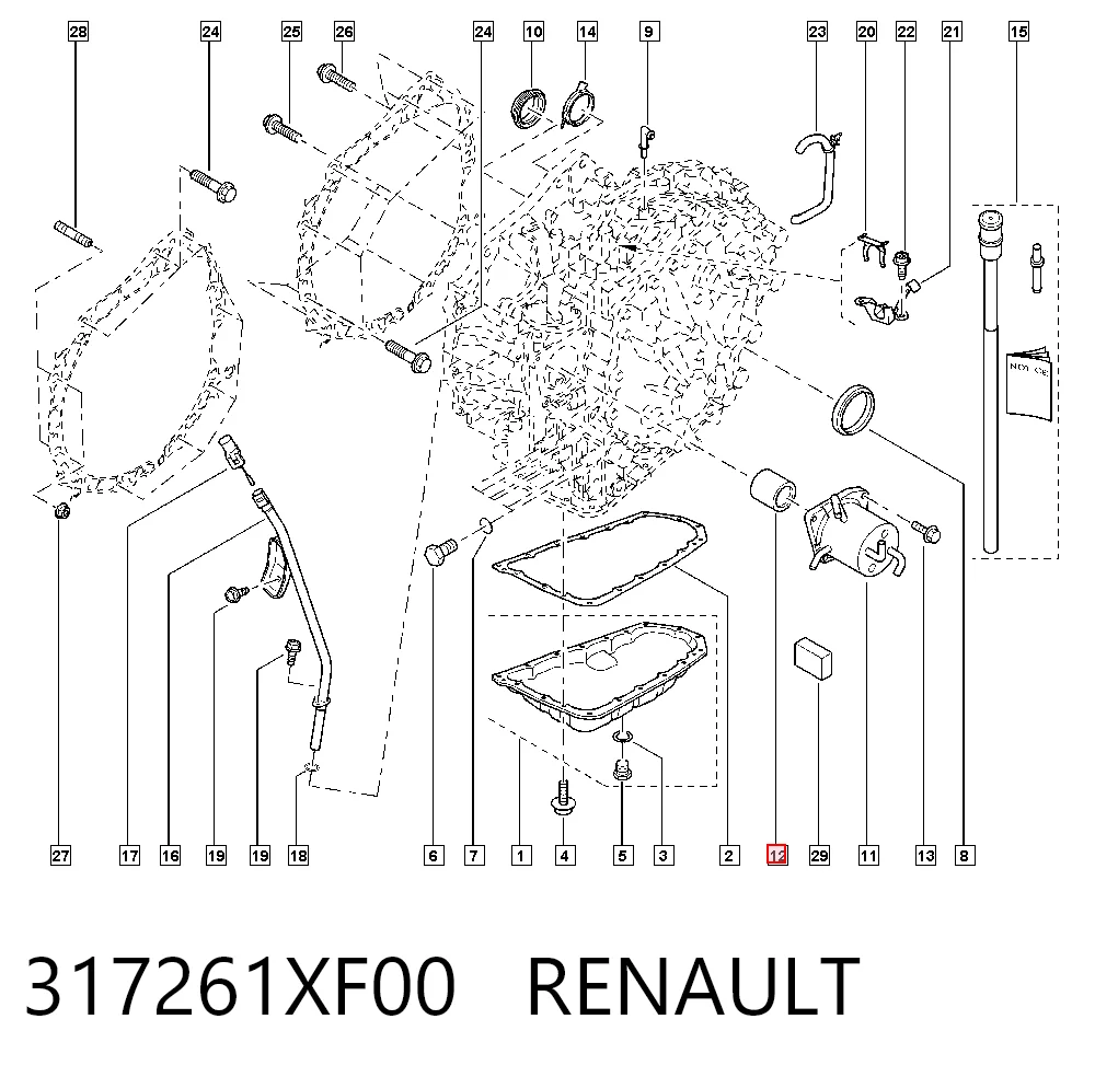 317261XF00 Renault (RVI) Масло в коробку автомат