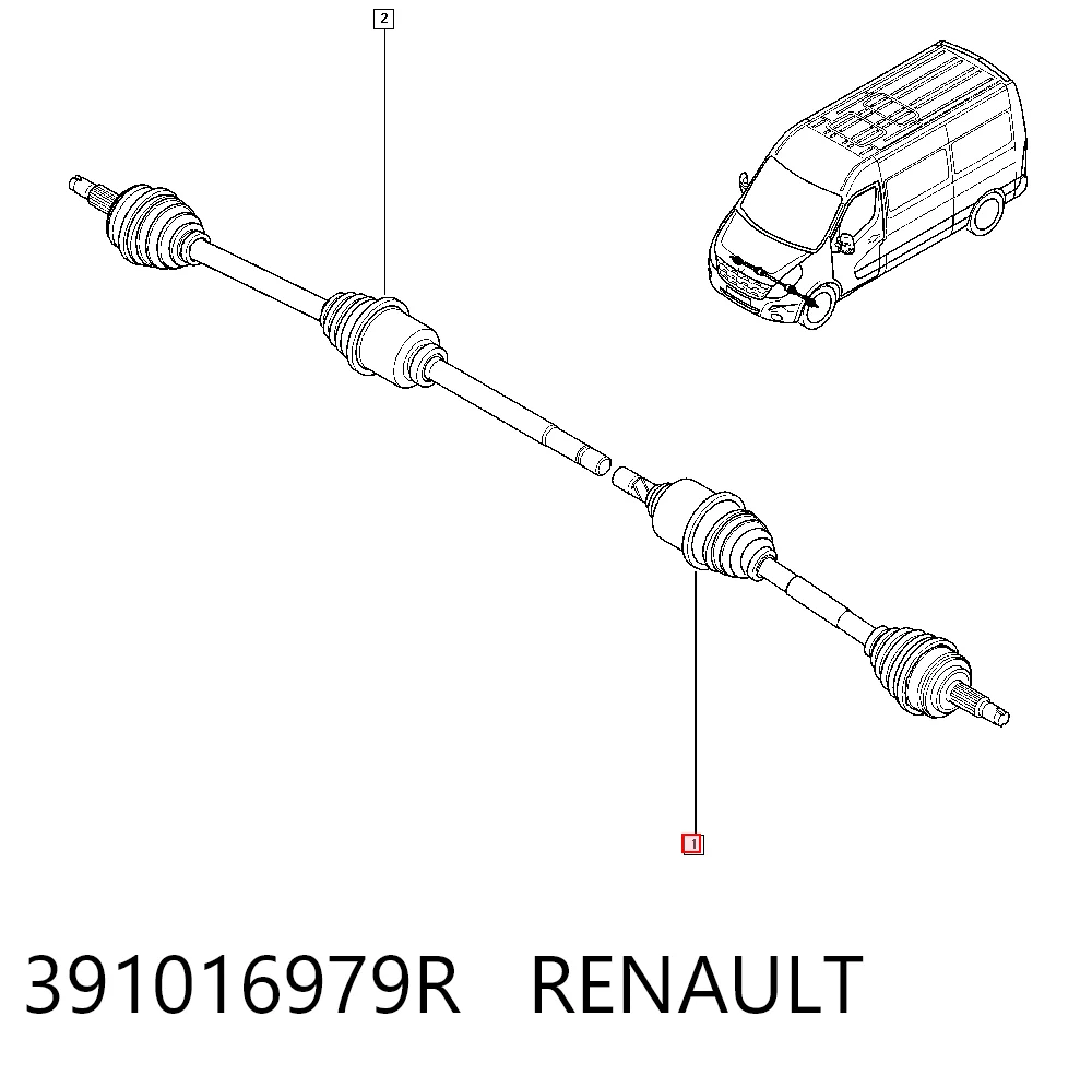 Купити 95514705 Opel Граната внутрішня, передня, ліва