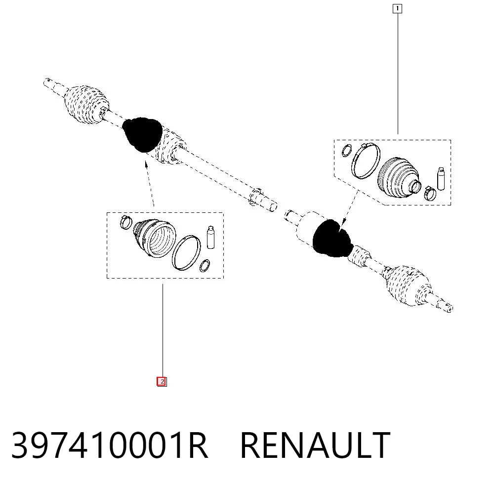 Пильник ШРУСа внутрішній лівий DAC RN0002