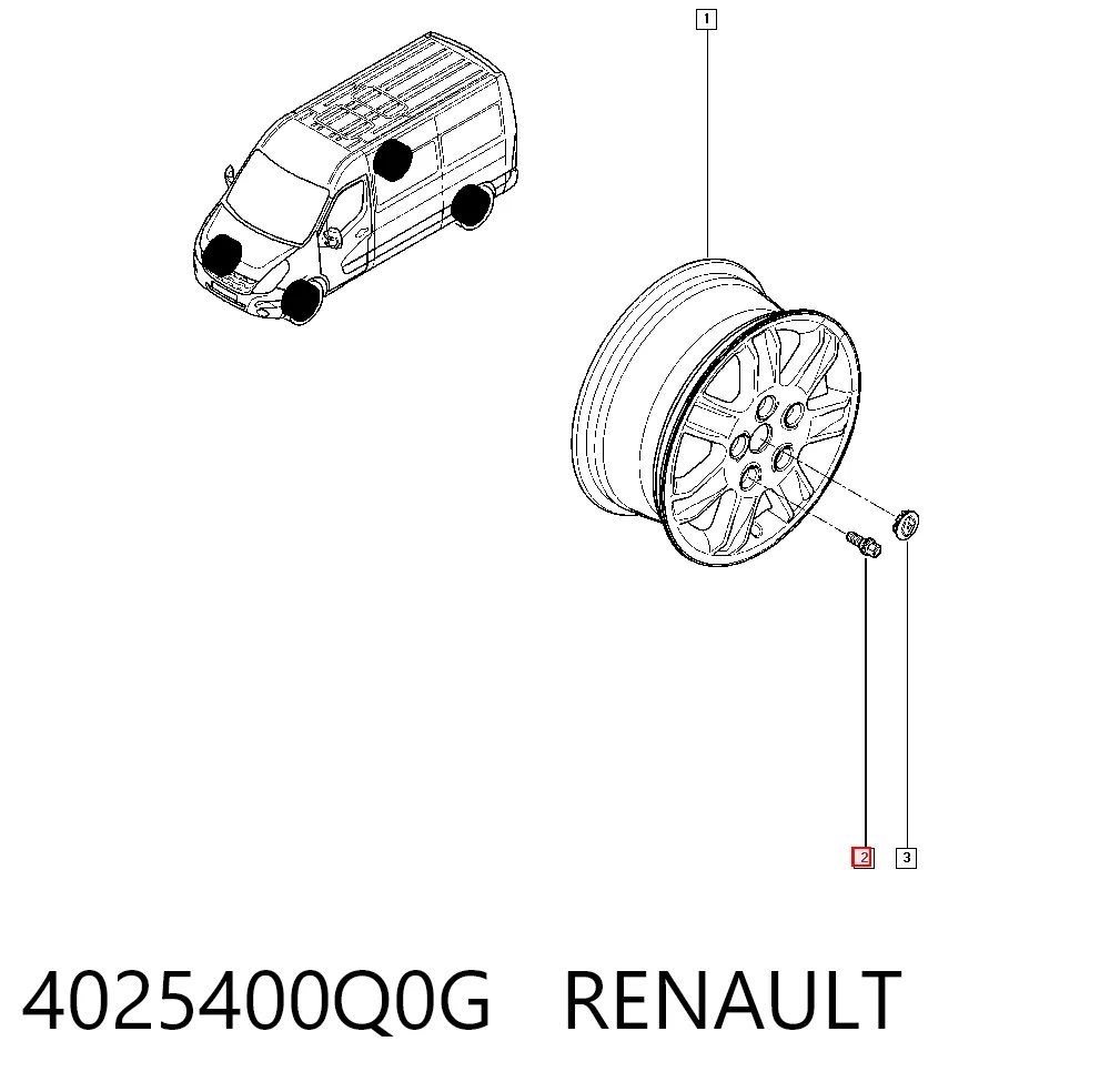 93858987 Peugeot/Citroen Болти до колеса