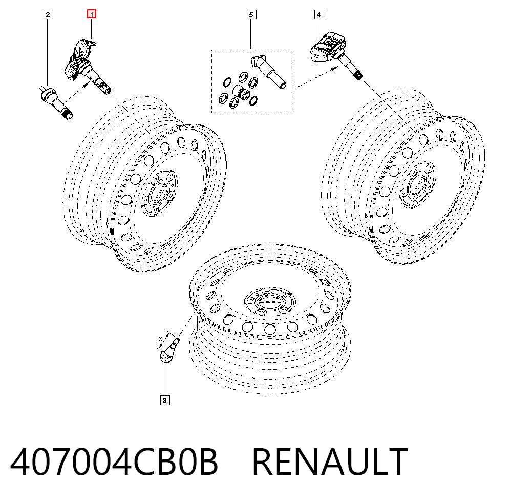 407004CB0B Renault (RVI) Датчик шин