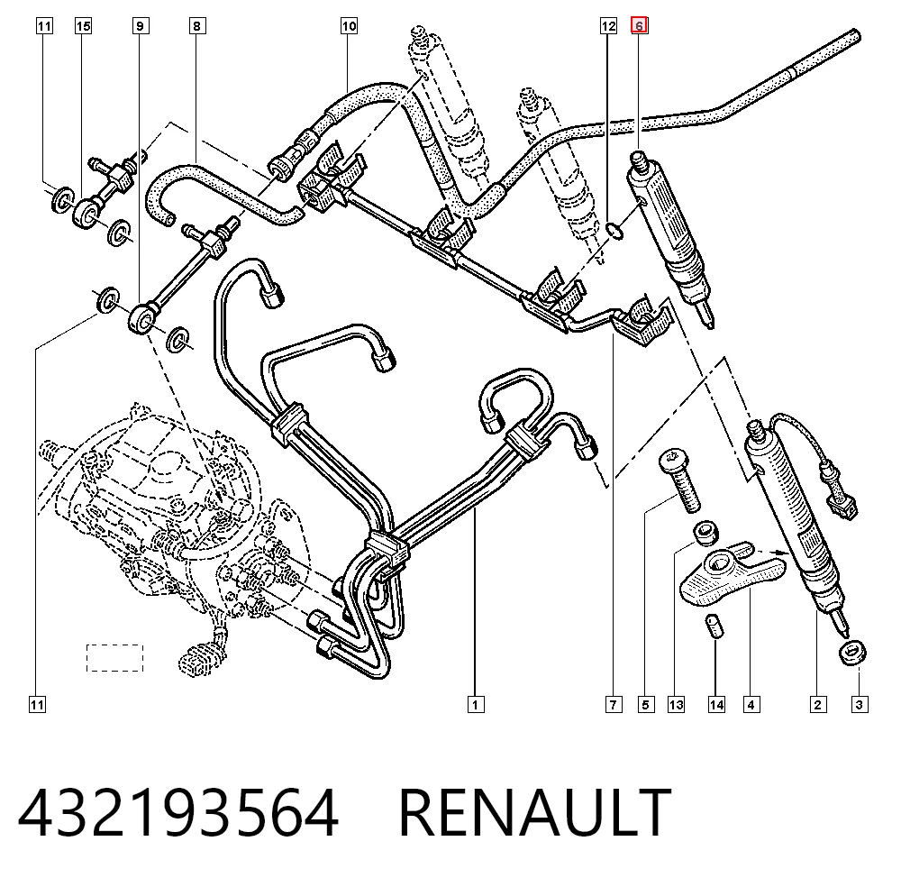 0432193564 Bosch Форсунка вприску палива