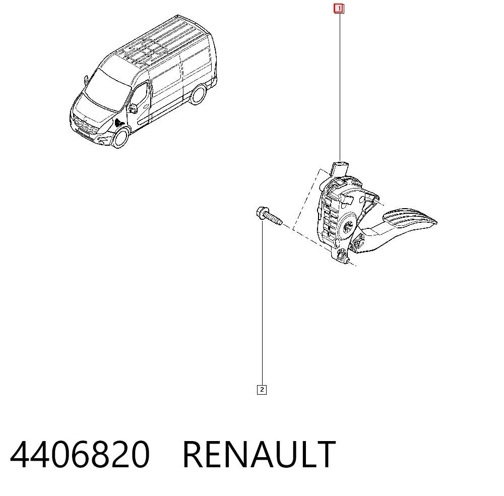 95515333 Peugeot/Citroen Педаль газу (акселератора)