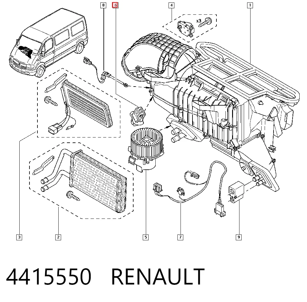 4415550 Renault (RVI) Регулятор оборотів пічки