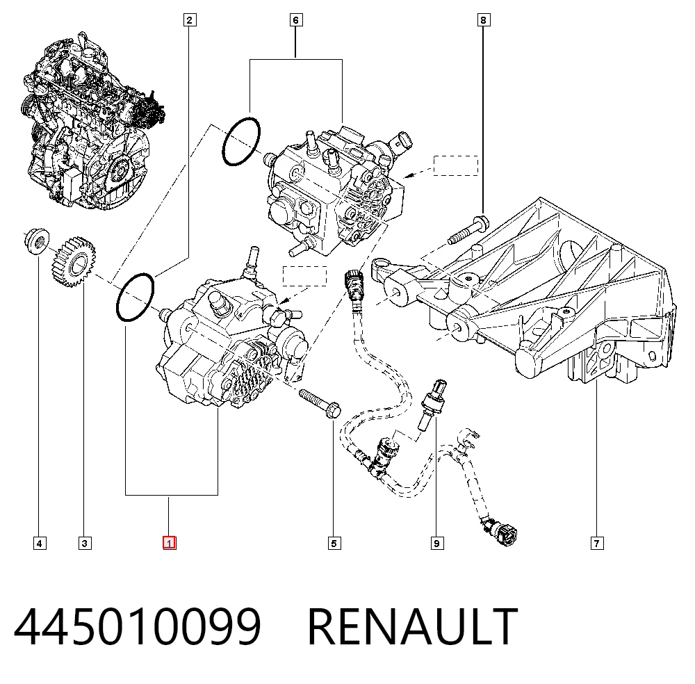 Насос паливний високого тиску Bosch 986437355 ціна, від 88.68 USD