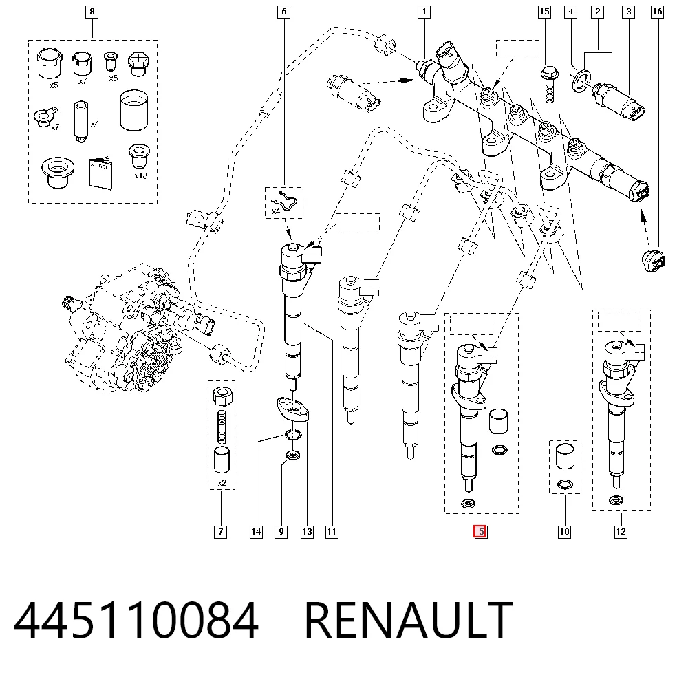 Купити Паливні форсунки Renault Vel Satis  BJ0