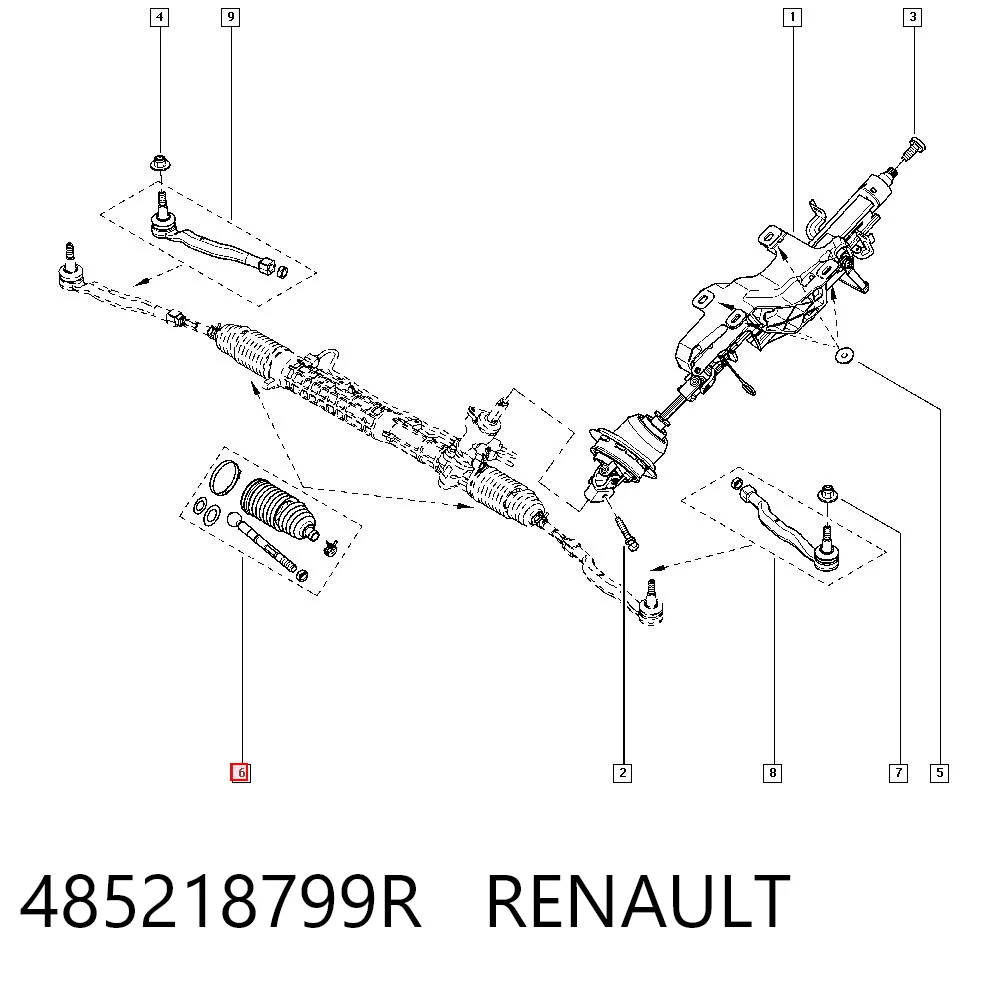 Рульова тяга R913 Polcar