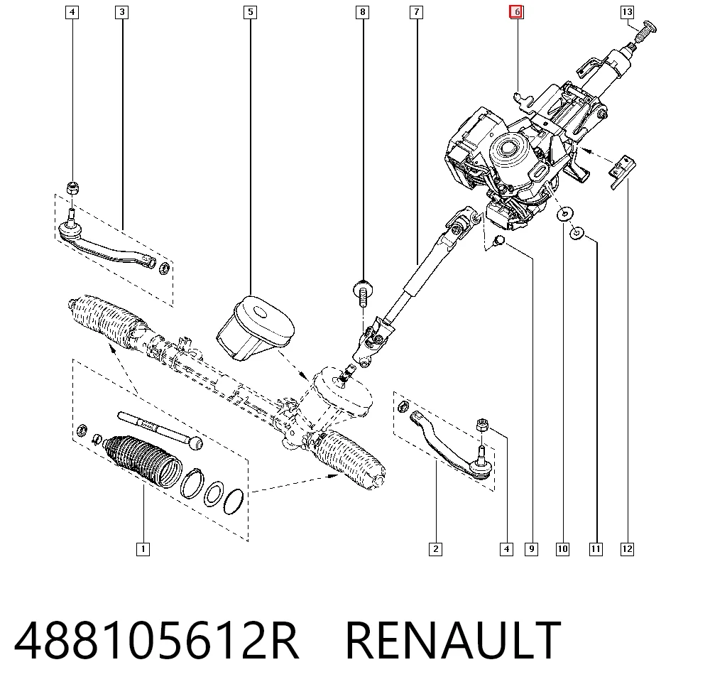  Рульова колонка Renault Megane 3