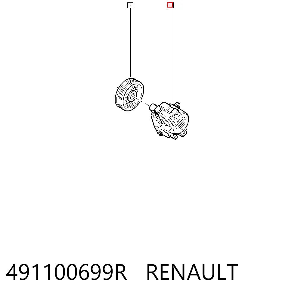491100699R Renault (RVI) Насос гідропідсилювача