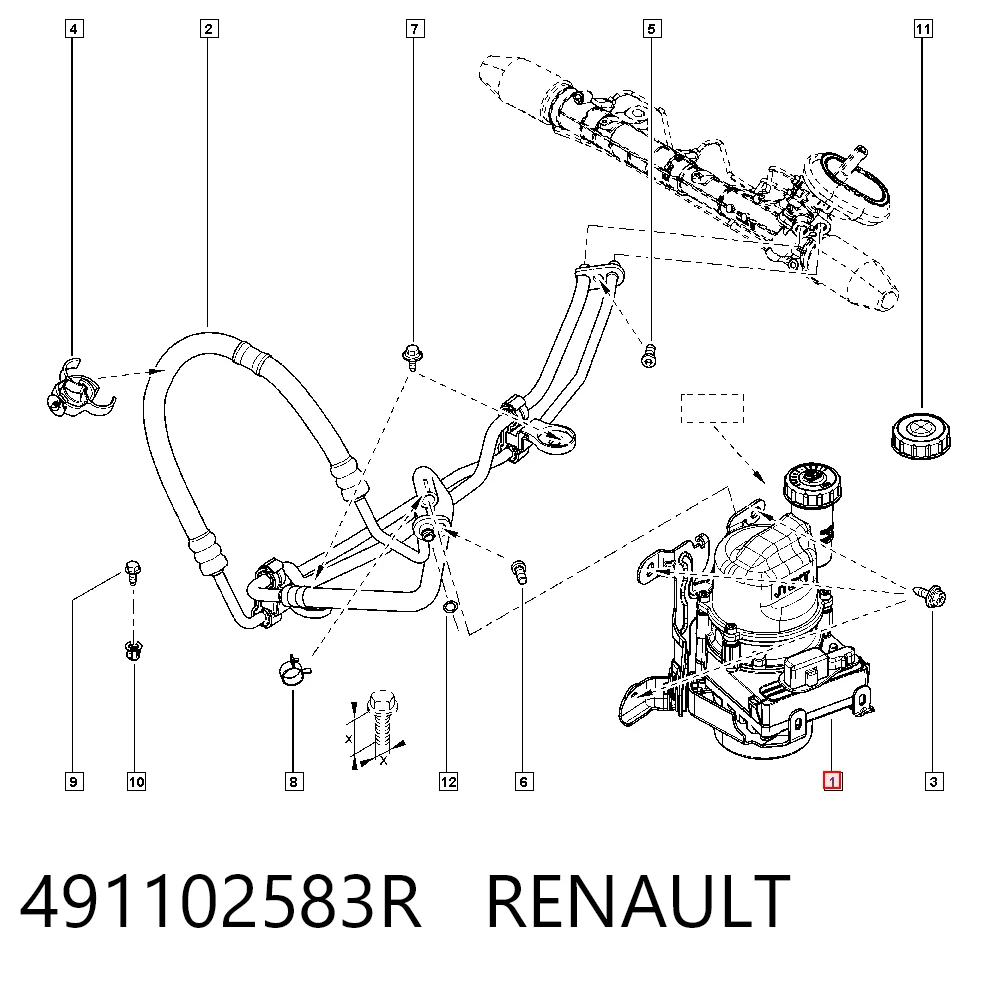 Насос ГУР RE306 MSG