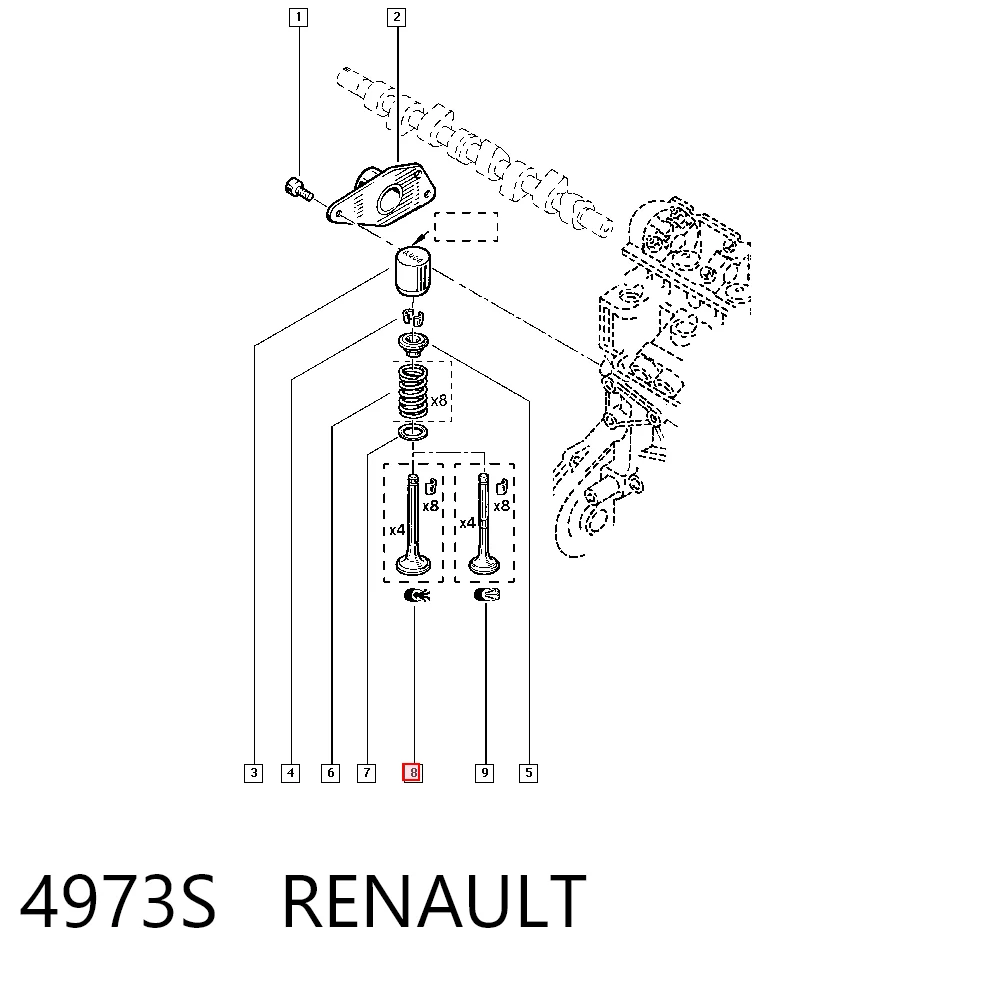 Купити 4415921 General Motors Клапан впускний