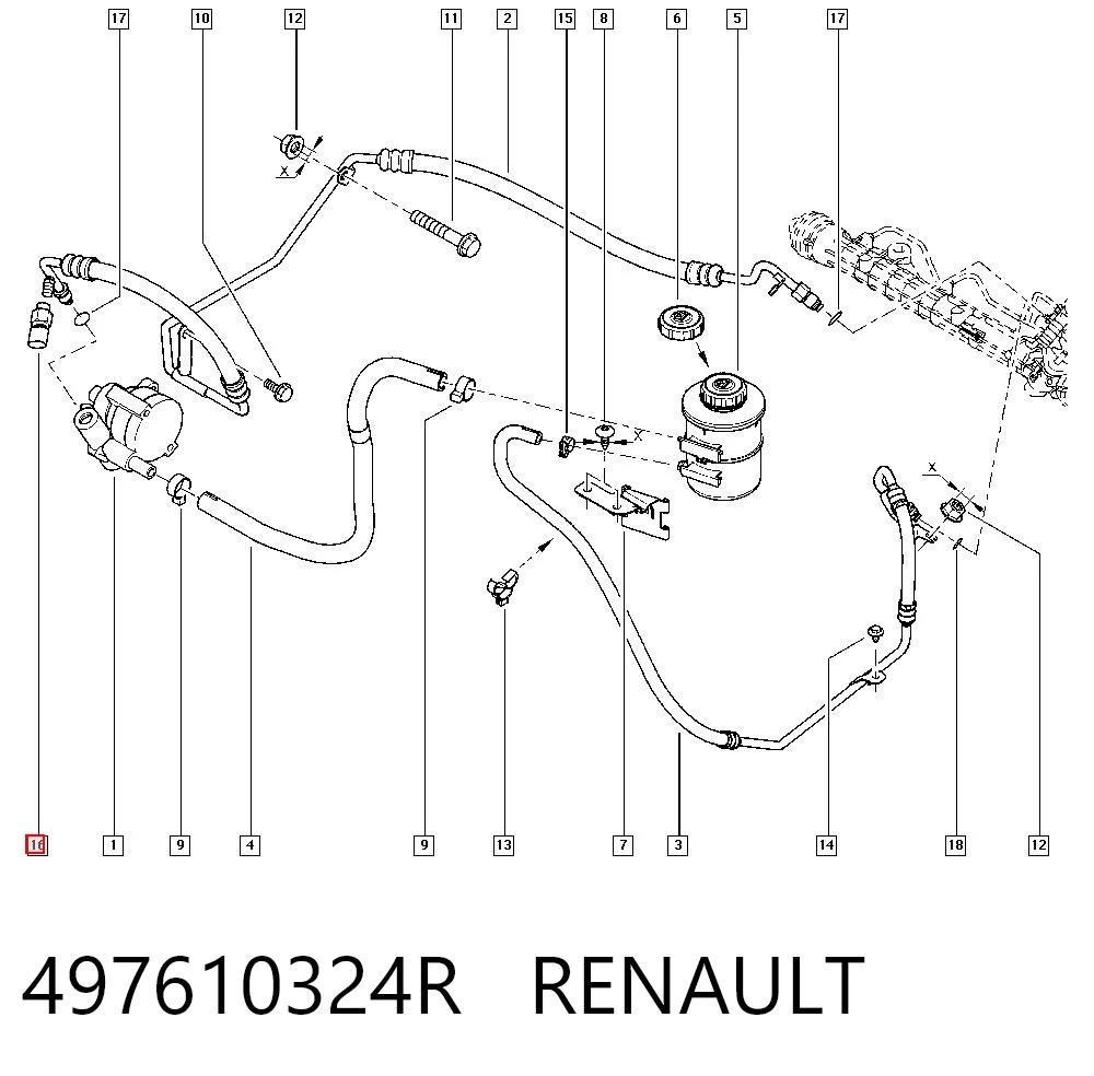 497610324R Renault (RVI) Датчик насосу гідропідсилювача