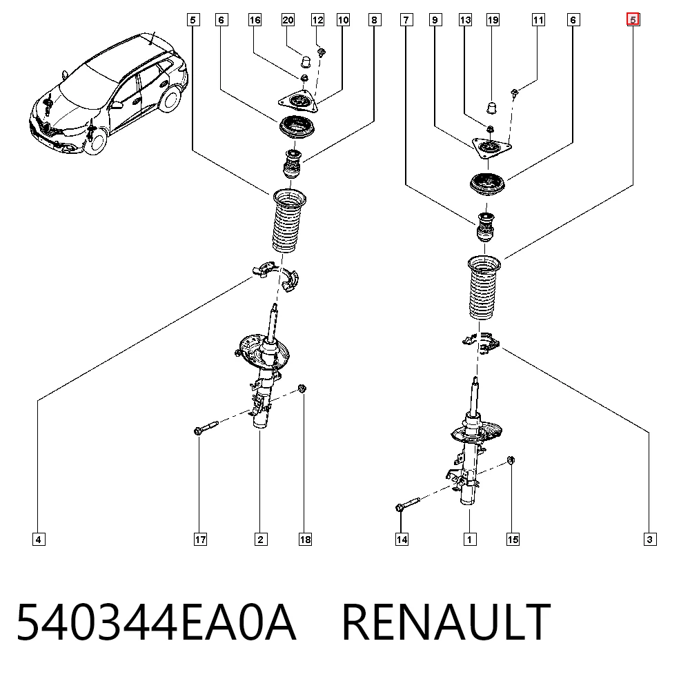Пильник амортизатора переднього Raiso RK54034 ціна, від 19.77 USD