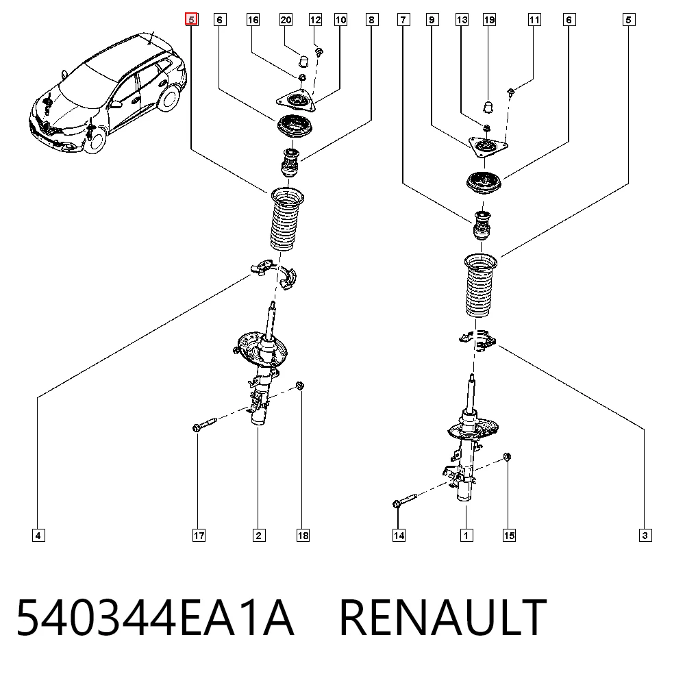 Купити RK54034 Raiso Пильник амортизатора переднього