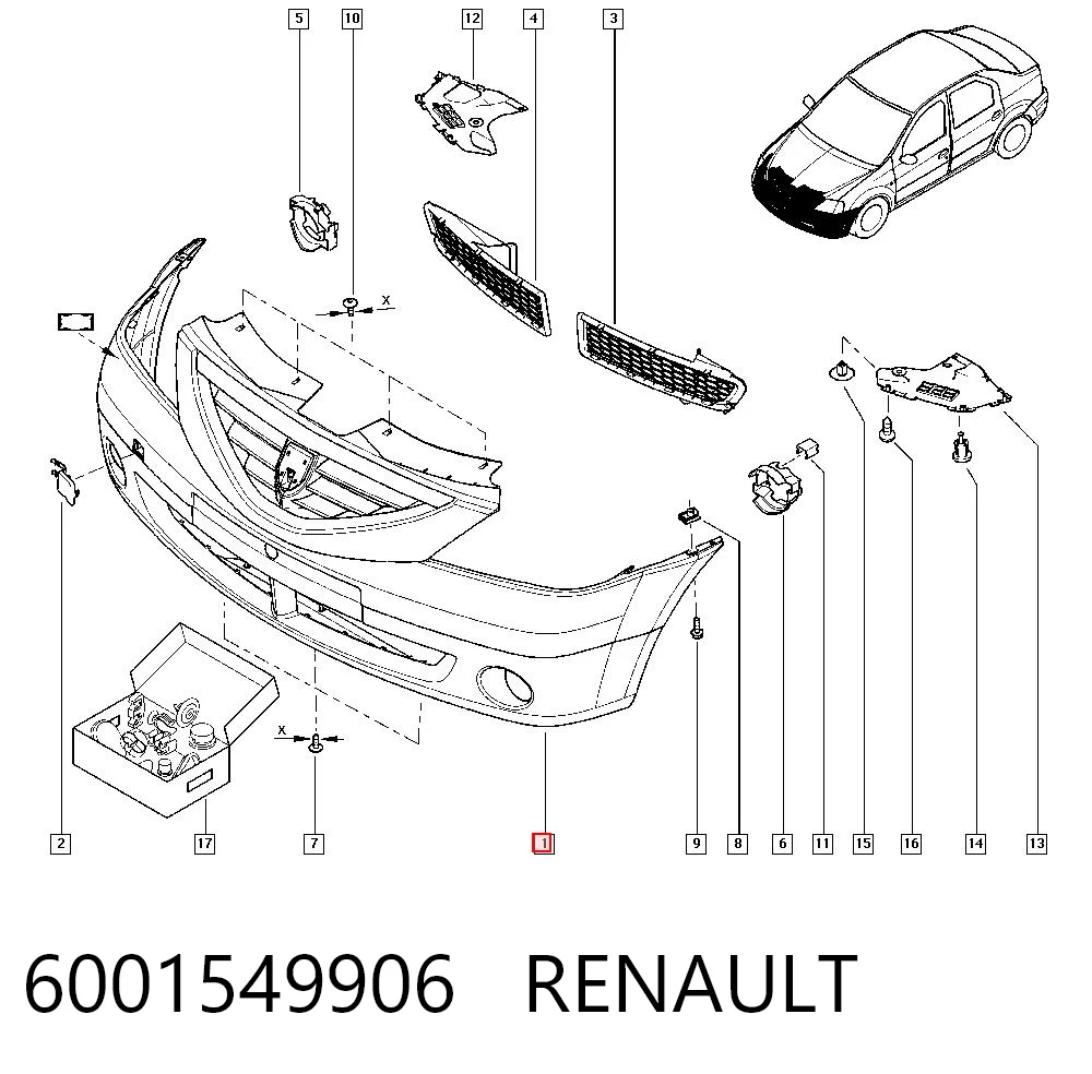 Бампер на авто Starline 1301901 ціна, від 40.69 USD