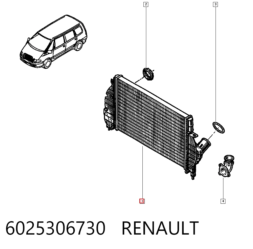 Система охолодження наддувочного повітря Renault Espace III мінівен (JE) (1997 - 2003) ціна, від 102.48 USD