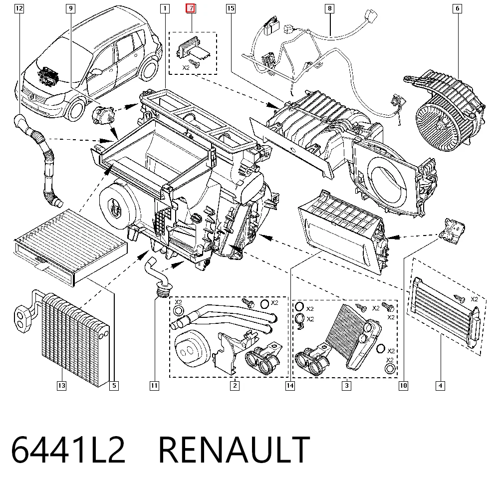 6441L2 Renault (RVI) Регулятор оборотів пічки