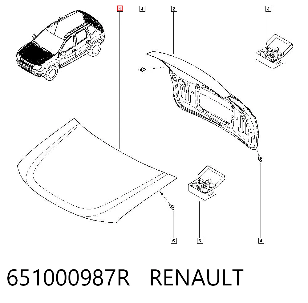 Капот TYG RN20031A ціна, від 137.87 USD