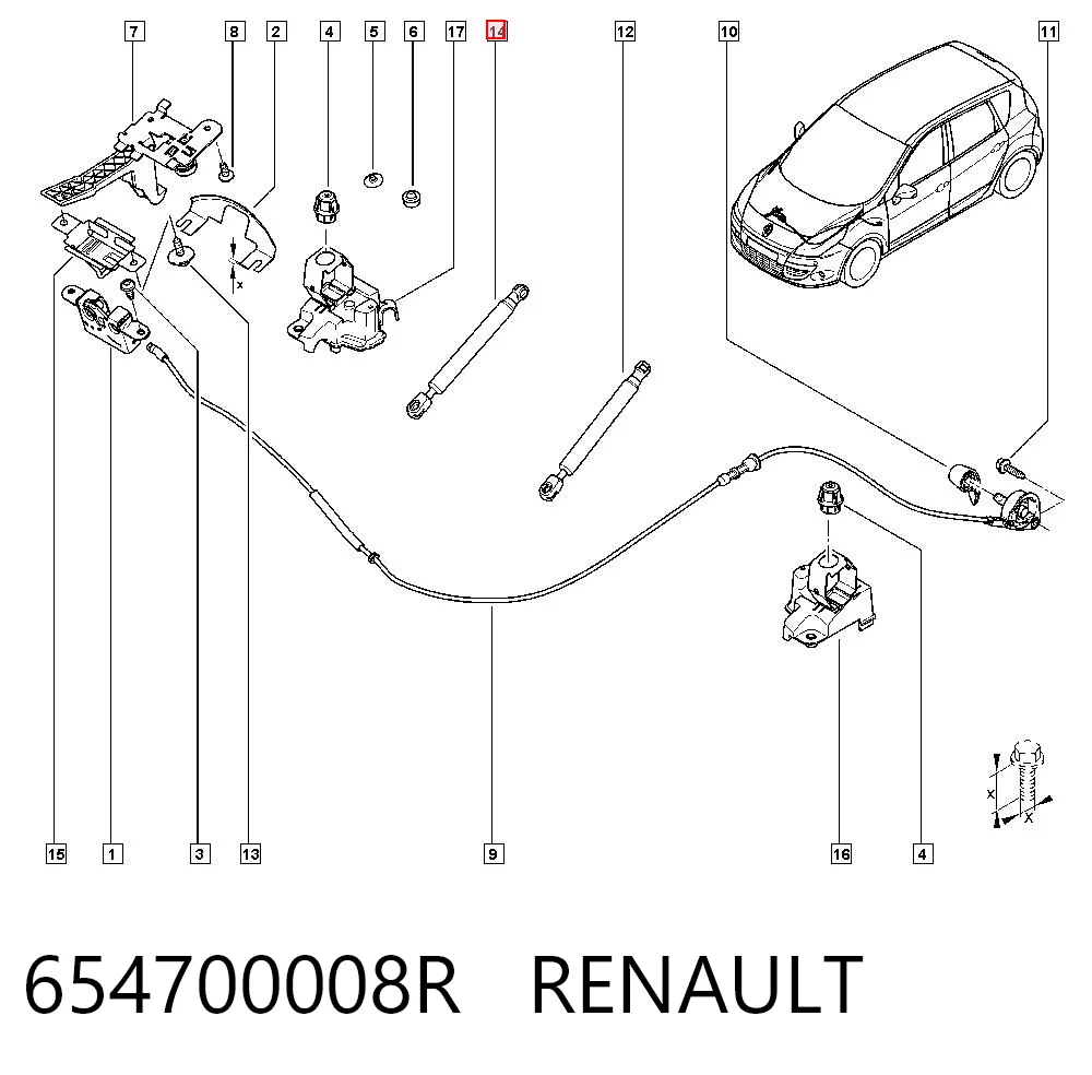 Купити GS1097 Magneti Marelli Амортизатор під капот