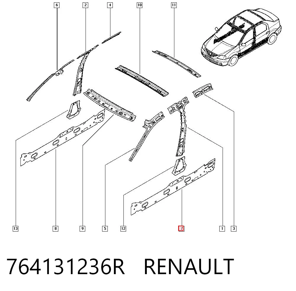 764131236R Renault (RVI)