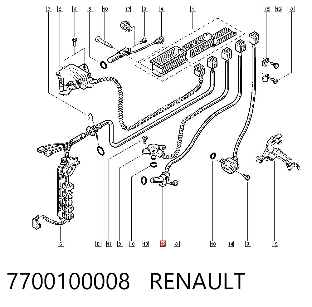 7700100008 Renault (RVI) Датчик швидкості спідометра