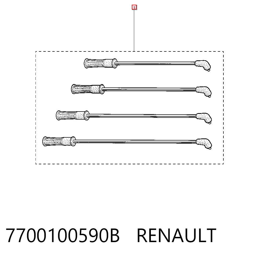  Високовольтні дроти Renault Kangoo 1