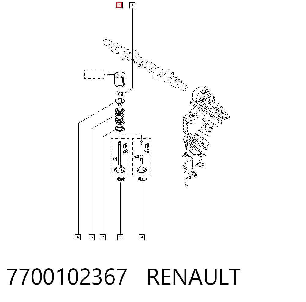 Гідрокомпенсатор на Renault Megane SCENIC JA0, JA1