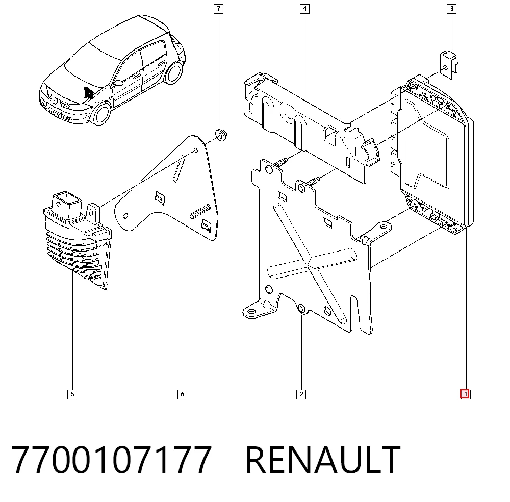 7700107177 Renault (RVI) Котушка запалювання