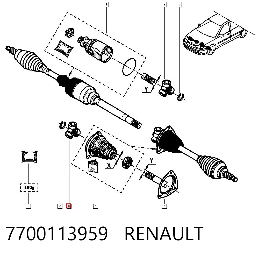 Внутришній трипоїд Volvo 30871687 ціна, від 14.02 USD