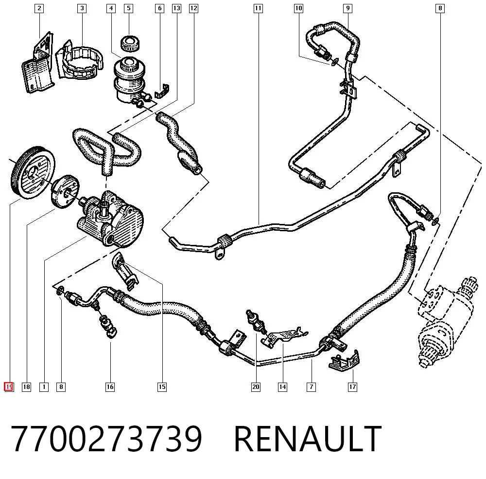 7700273739 Renault (RVI)