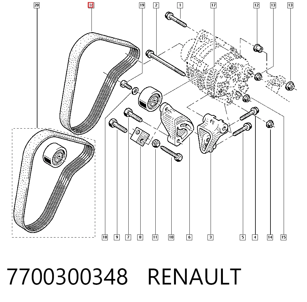 Клиновий ремінь Peugeot/Citroen 93193996 ціна, від 9.33 USD