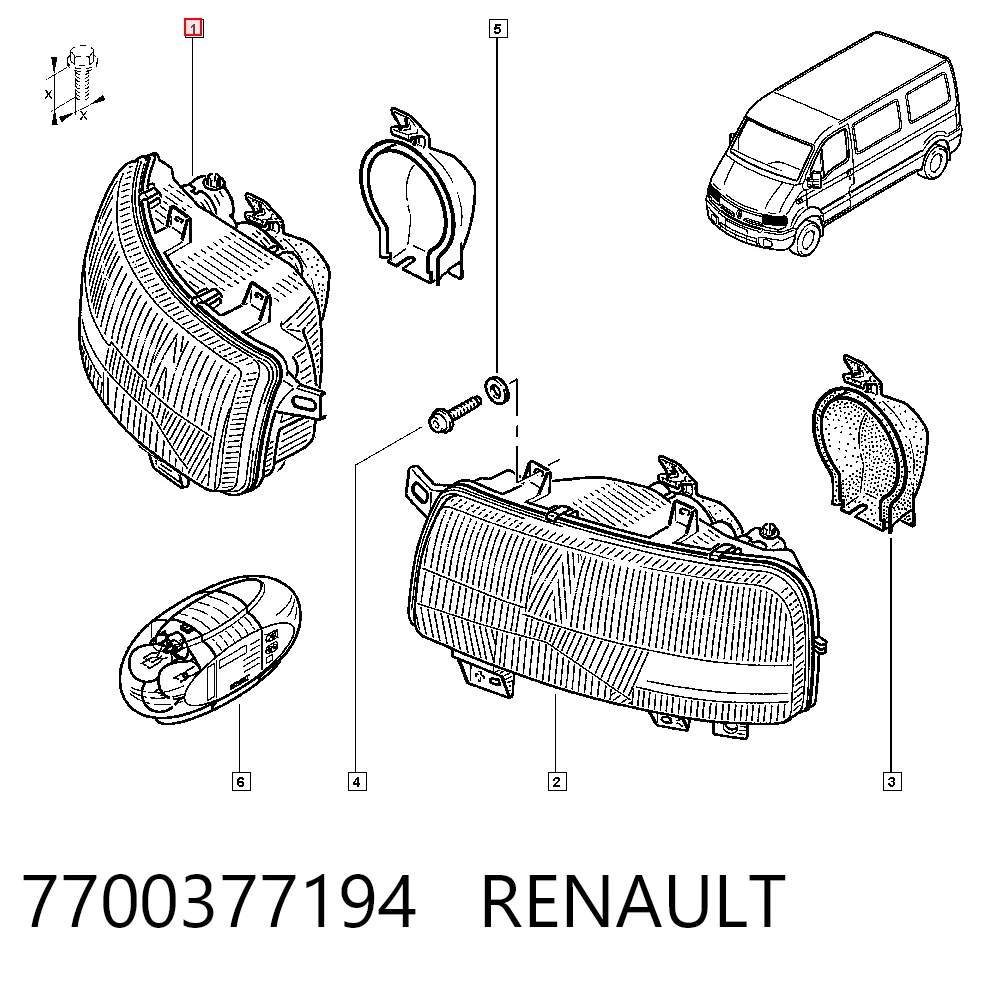 Фара права LPD661 Magneti Marelli