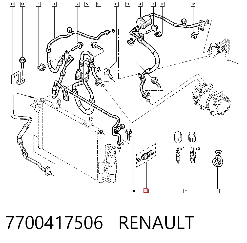 7700417506 Renault (RVI) Датчик тиску
