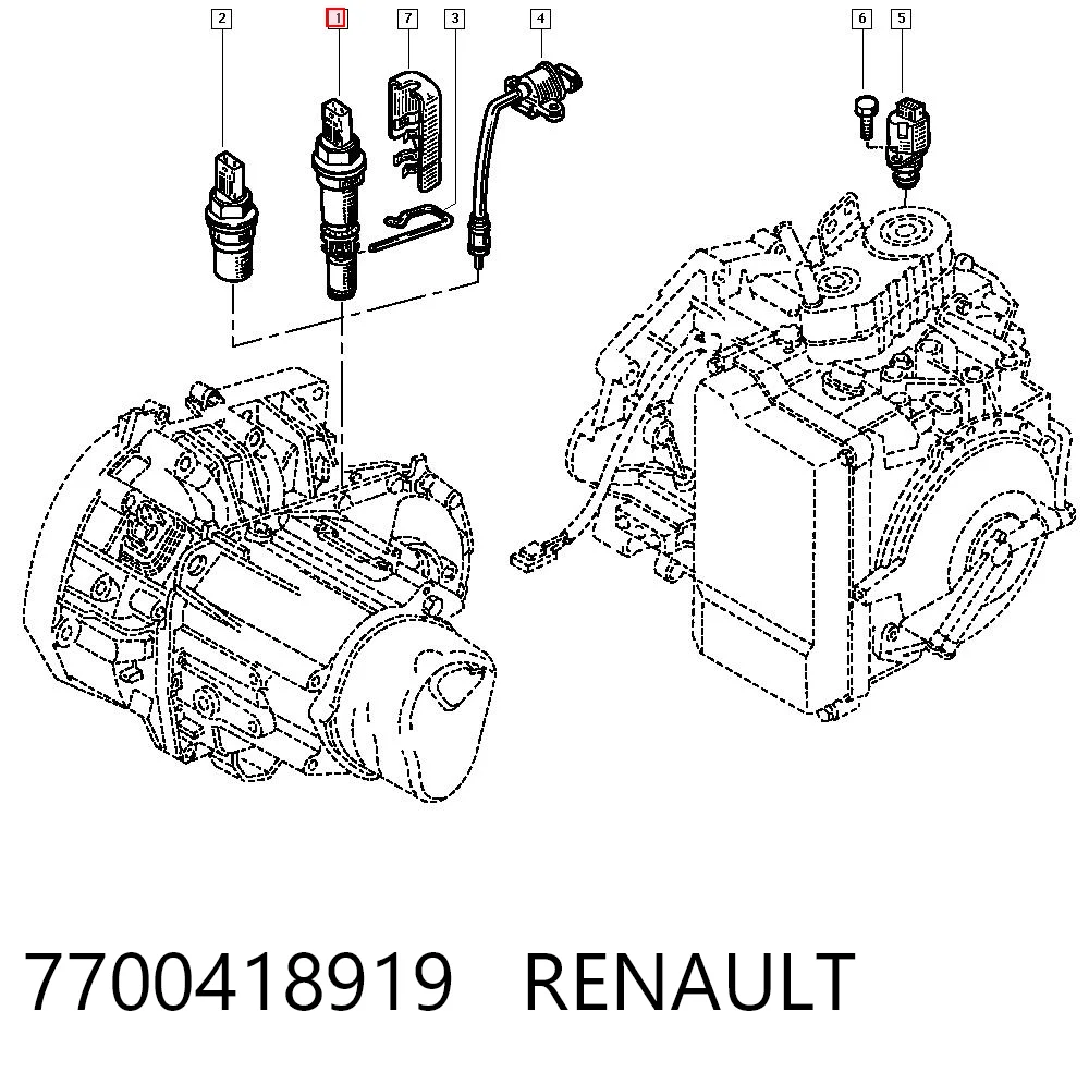 7700418919 Renault (RVI) Датчик швидкості спідометра