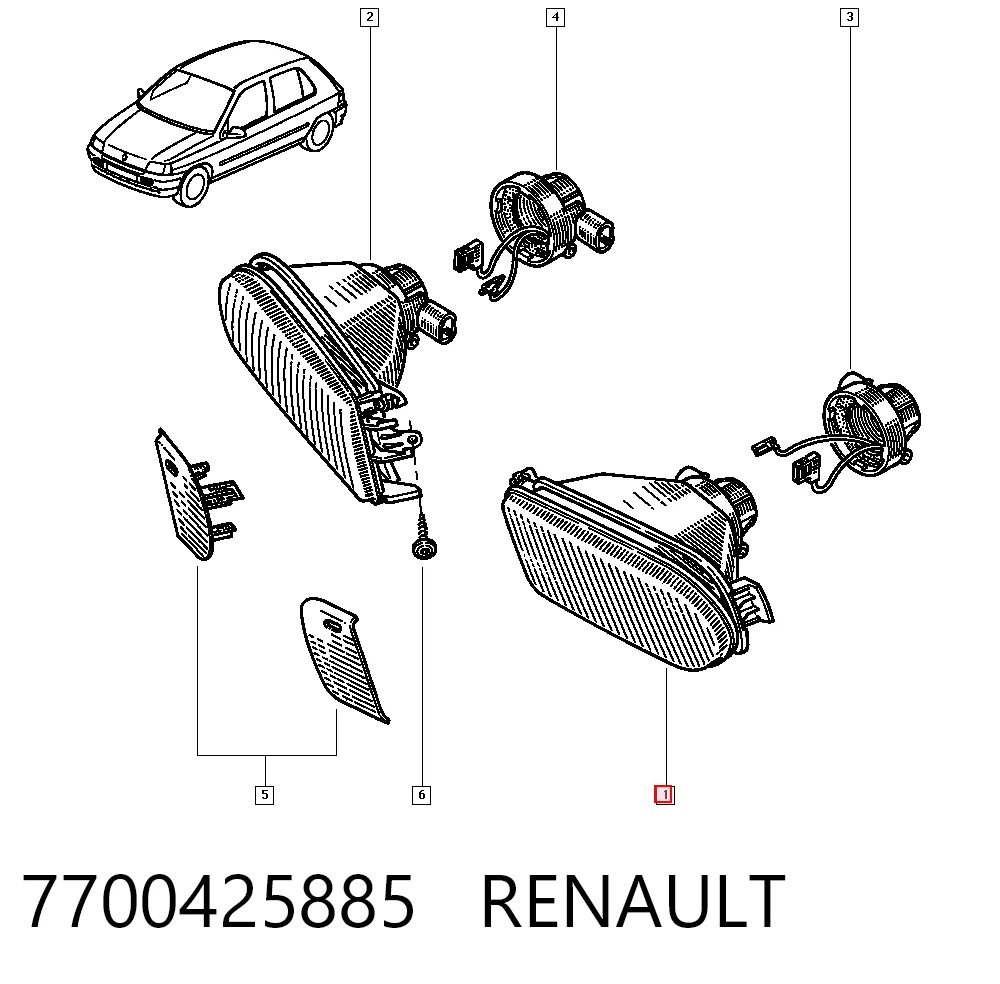 6007292E Polcar Протитуманка ліва