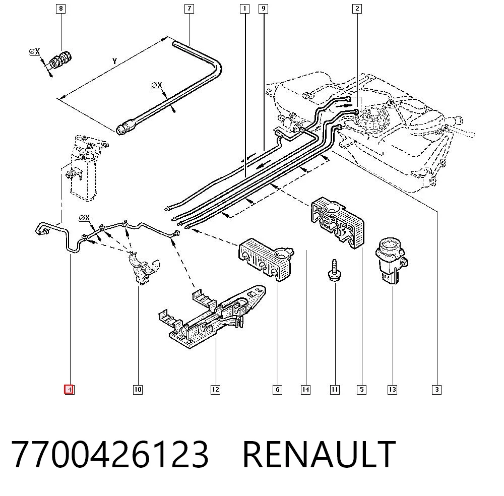 Трубка вентиляції паливного бака TecH-France M2251 ціна, від 35.68 USD