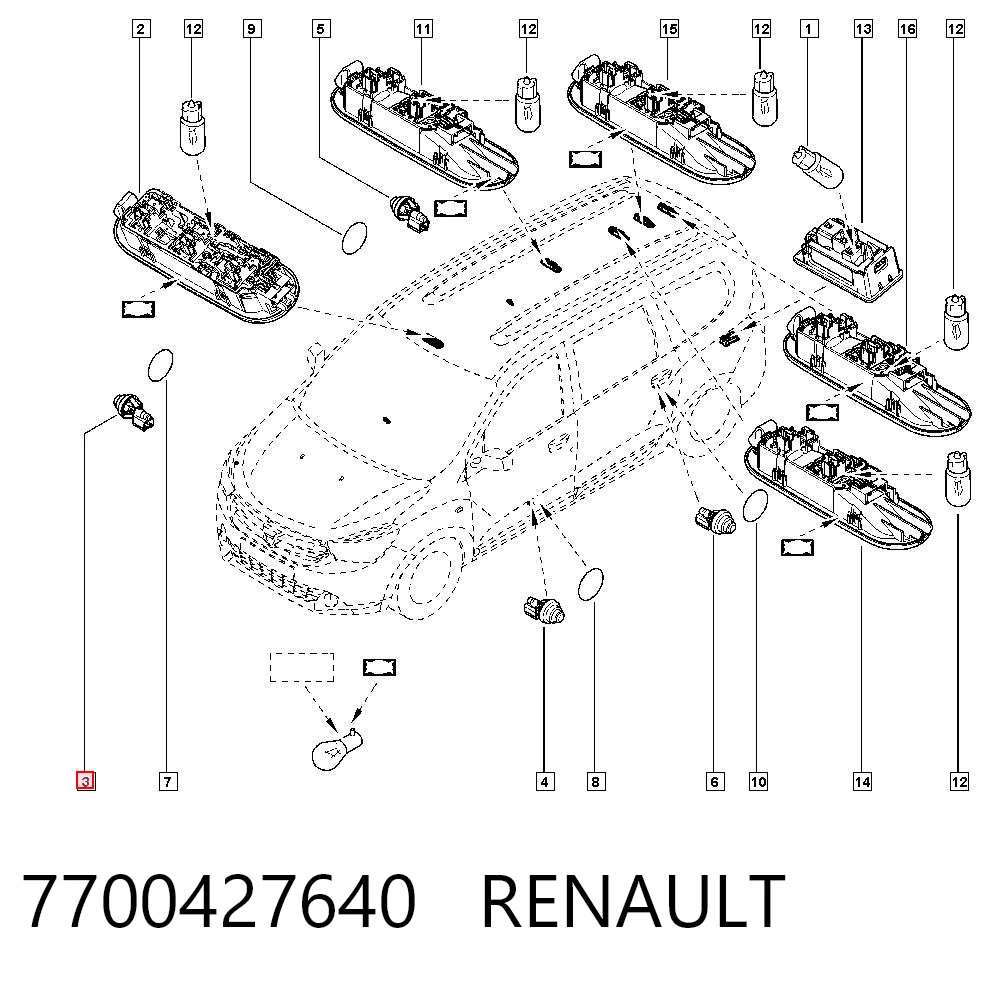 7700427640 Renault (RVI) Кінцевий вимикач