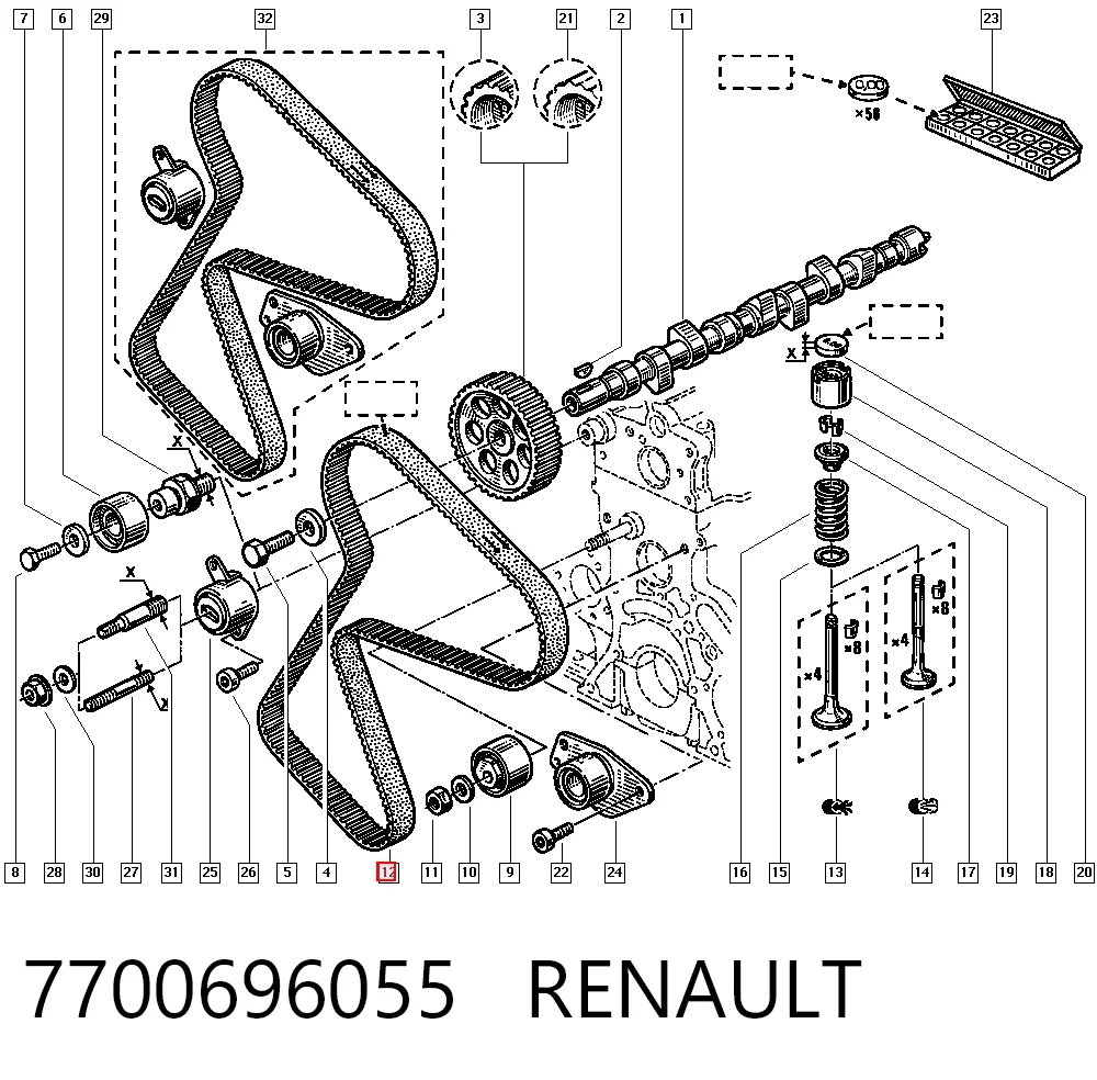 Купити Ремінь ГРМ Volvo 340/360  343, 345