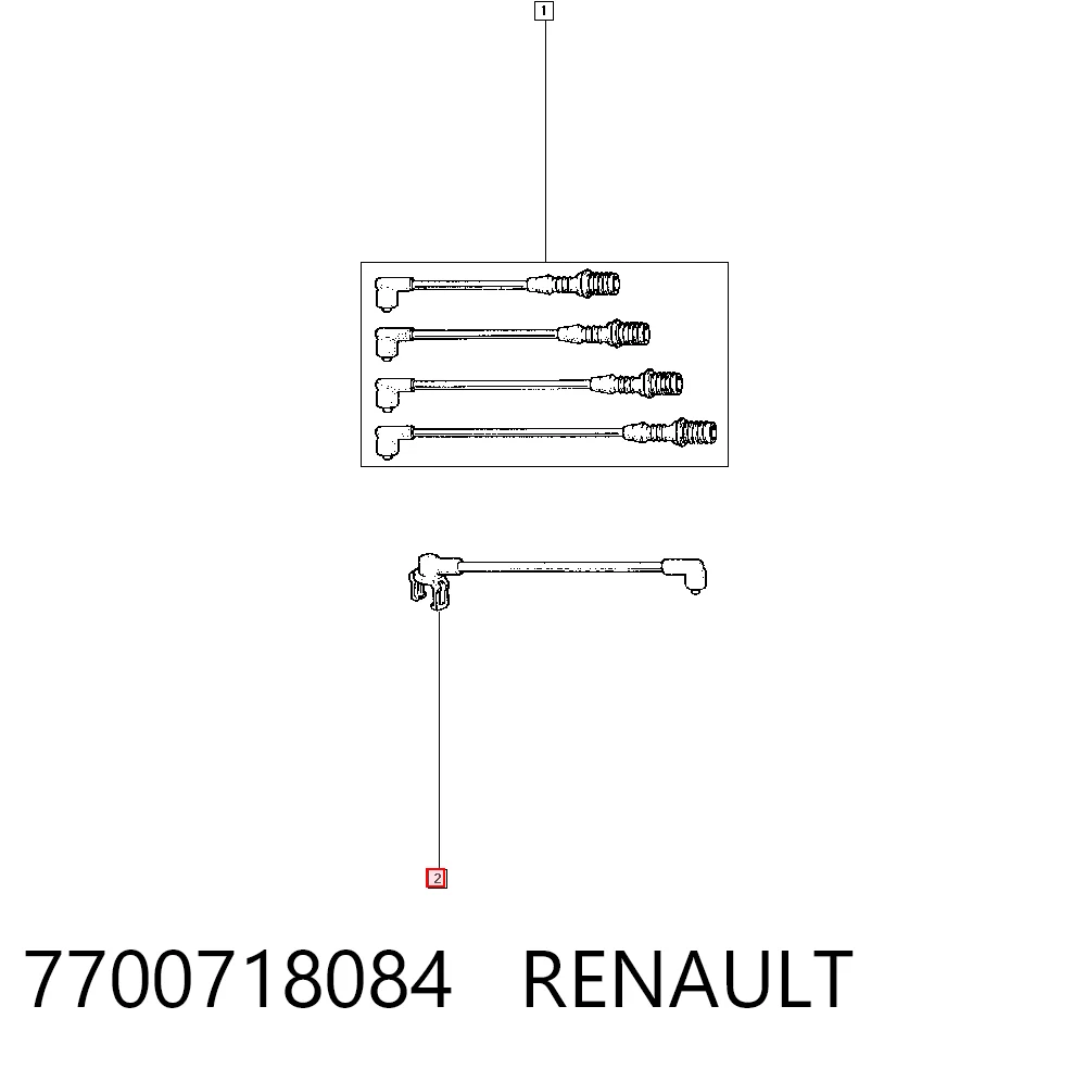 Проводи високовольтні на Renault Trafic I TXX