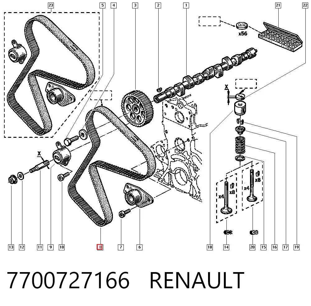  Ремінь ГРМ Renault 19 1
