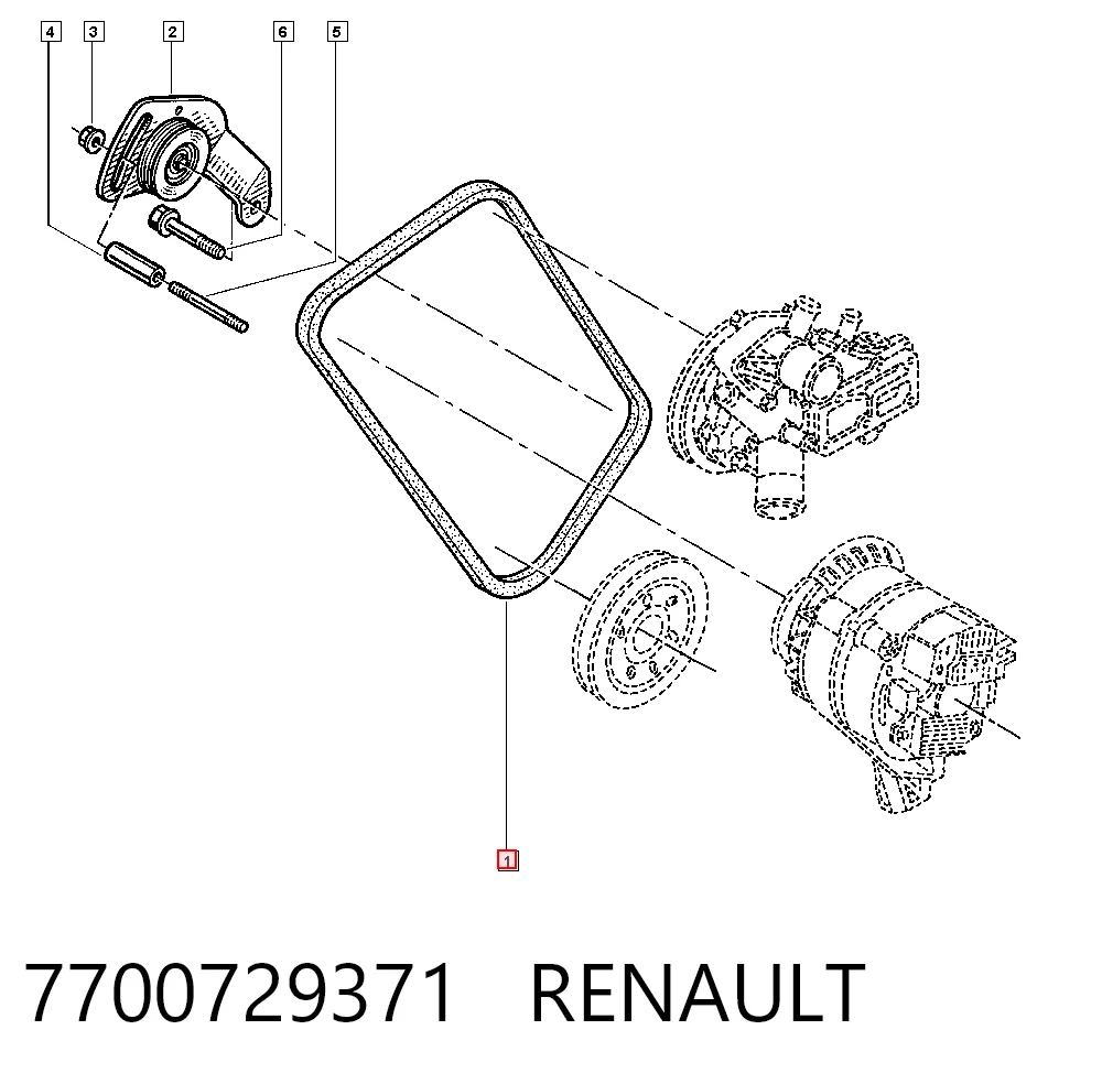 4796327 NEW Holland Поліклиновий ремінь