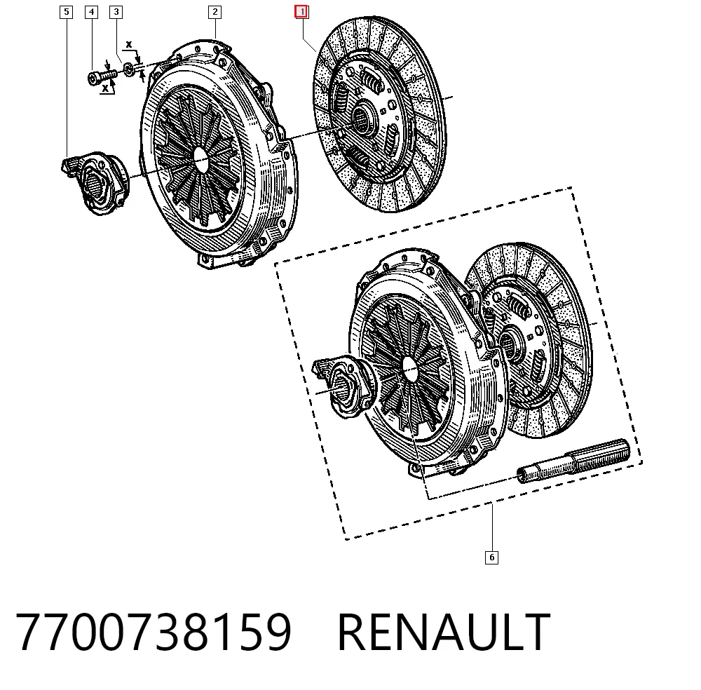 Диск зчеплення ведений Fiat/Alfa/Lancia 46467810