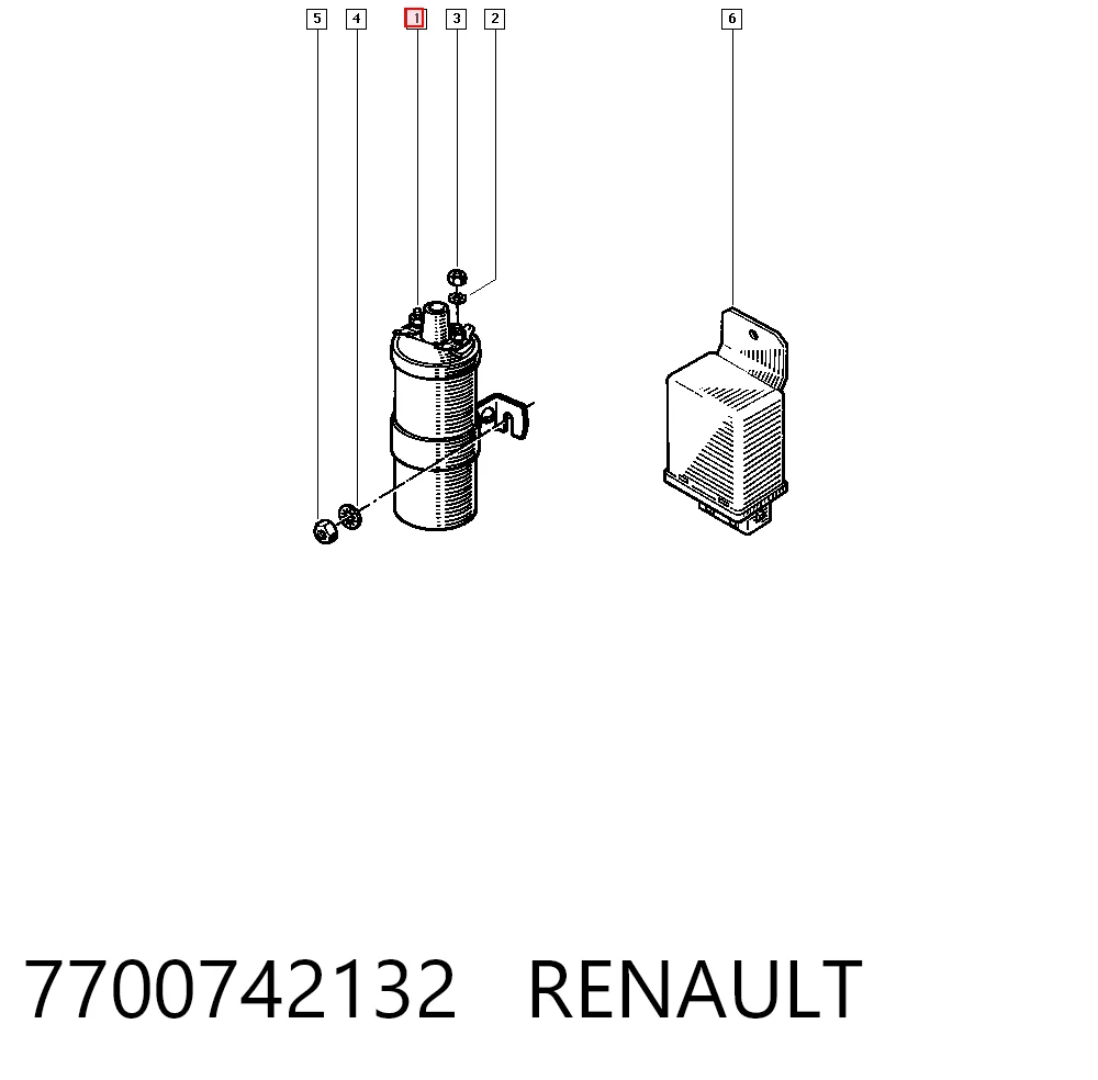 Котушка Mercedes A0001583803