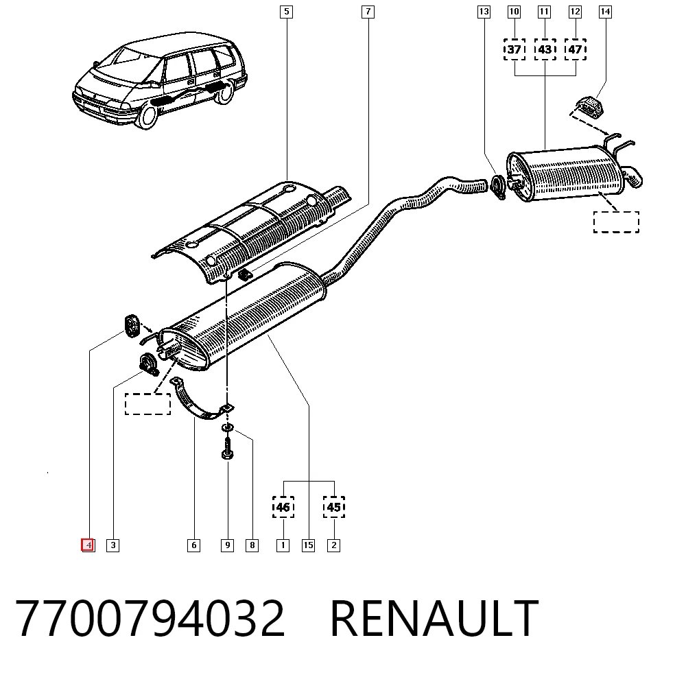 Купити B02001668 Ekimpar Подушка глушника